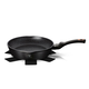 Berlinger Haus Black Rose Collection m�ly serpeny� m�rv�ny bevonattal, dupla ki�nt� cs�rrel, 24 cm