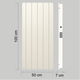 Elektromos Ker�mia H�t�rol�s F�t�panel - Climastar Smart Touch �ll� Fekete Pala 1000 W