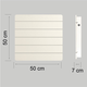 Elektromos Ker�mia H�t�rol�s F�t�panel - Climastar Smart Touch Fekete Pala 1000 W
