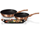 Berlinger Haus Metallic Rosegold Line 3 r�szes serpeny�- �s grillk�szlet m�rv�ny bevonattal