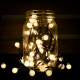 Gy�ngy f�nyf�z�r, z�ld k�bel, meleg feh�r, 240 LED 19,2 m