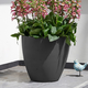 Beton Round Planter Indoor m�anyag kerti vir�gcser�p s�t�t sz�rke