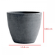 Beton Round Planter Indoor m�anyag kerti vir�gcser�p s�t�t sz�rke