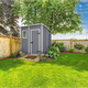 Manor Pent 6x6 m�anyag kerti t�rol� h�z sz�rke - feh�r