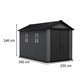 Newton 2.0 11 x 7,5 m�anyag kerti t�rol� h�z sz�rke