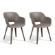 Akola m�anyag kerti sz�k cappuccino 2 db/csomag