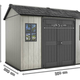 Oakland 1175 SD m�anyag kerti t�rol� h�z barn�s sz�rke - antracit