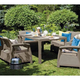 Corfu Fiesta m�anyag kerti b�tor garnit�ra cappuccino - homok