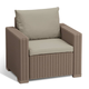 California 3 Seater Set m�anyag kerti b�tor garn cappuccino - homok
