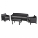 Orlando set with 3 seat sofa m�anyag kerti b�tor szett grafit sz�rke