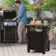 Unity m�anyag kerti grill asztal barna 93L