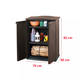 Rattan Style Base m�anyag kerti szekr�ny barna