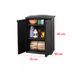 Rattan Style Base m�anyag kerti szekr�ny grafit sz�rke