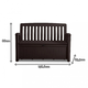 Patio Bench m�anyag kerti pad/t�rol� barna 227L