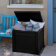 Cube rattan m�anyag kerti t�rol� l�da 208 L antracit sz�rke