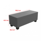 Milan m�anyag kerti sz�vet belt�ri/k�lt�ri l�da 88 L grafit - sz�rke