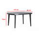Elise m�anyag kerti asztal grafit sz�rke