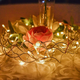 Elemes f�nykoszor�, meleg feh�r, �tl�tsz� k�bel, 40 LED, 30 cm �tm�r�