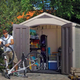 Factor 8x6 m�anyag kerti t�rol� h�z beige - taupe