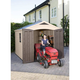 Factor 8x11 m�anyag kerti t�rol� h�z beige - taupe