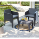 Columbia balcony m�anyag kerti b�tor szett grafit sz�rke