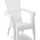 Dolomiti fa hat�s� m�anyag kerti fotel d�nt�tt t�ml�s feh�r O115