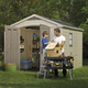 Factor 8x11 m�anyag kerti t�rol� h�z beige - taupe