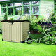 Store It Out Arc m�anyag kerti t�rol� beige - barna sz�nben