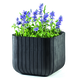 Cube Planter L m�anyag kerti vir�gl�da antracit sz�rke