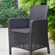 Trenton m�anyag kerti fotel grafit - h�v�s sz�rke