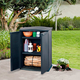 Rattan Style Base m�anyag kerti szekr�ny grafit sz�rke