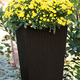 Rattan Planter M 55,4 L m�anyag kerti vir�gl�da whiskey barna