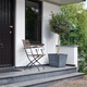 Beton 48 cm sz�gletes m�anyag vir�gcser�p s�t�t sz�rke