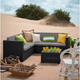 Provence Set m�anyag kerti sarok �l�garnit�ra grafit - h�v�s sz�rke