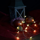 T�nd�rf�ny csillaggal, meleg feh�r, ez�st sz�n� r�zk�bel, 20 LED, 2 m