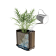 Deco sz�gletes magas�tott m�anyag kerti vir�gl�da di� 74L