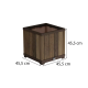 Deco sz�gletes m�anyag kerti vir�gl�da di� 61L