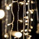Crystalline toldhat� f�nyf�gg�ny 1,2 x 1,2 m, 143 LED, meleg feh�r, �tl�tsz� k�bellel