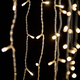 Crystalline toldhat� f�nyf�gg�ny 2 x 0,9 m, 192 LED, meleg feh�r, �tl�tsz� k�bellel
