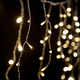 Crystalline toldhat� j�gcsapf�z�r 3 x 0,4 m, 101 LED, meleg feh�r, �tl�tsz� k�bellel