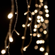 Crystalline toldhat� j�gcsapf�z�r 3 x 0,4 m, 101 LED, meleg feh�r, �tl�tsz� k�bellel