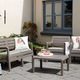 Delano m�anyag kerti b�tor garnit�ra cappuccino - homok
