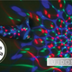 Forg� party �g�, v�r�s, k�k, z�ld sz�nek, E27 foglalat, 3W