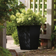 Basalt m�anyag kerti sz�gletes vir�gcser�p 40 cm fekete
