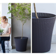 Conic Planter m�anyag kerti vir�gl�da 56,5 L antracit sz�rke