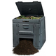 E-Composter 470L m�anyag kerti komposzt�l�, aljzat n�lk�l fekete
