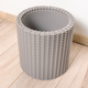Small Cylinder planter m�anyag kerti vir�gl�da ez�st sz�rke