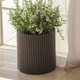 Large Cylinder Planter m�anyag kerti vir�gl�da whiskey barna