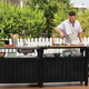 Unity Chef m�anyag kerti grill asztal 415L grafit sz�rke