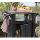 Unity m�anyag kerti grill asztal grafit sz�rke 93L